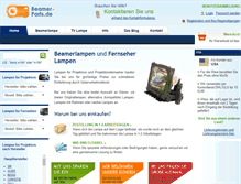 Tablet Screenshot of beamer-parts.de